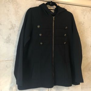 Torrid Size 1 Black Military Coat